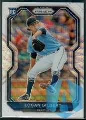 2021 Panini Prizm Logan Gilbert White Wave Prizm #93 Mariners